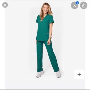 Limited Edition Figs scrubs Hunter Green Set